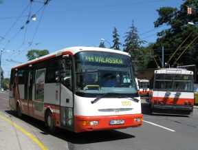 Výluka trolejbusov v úseku Búdková - Valašská (26. - 27.11.2011)