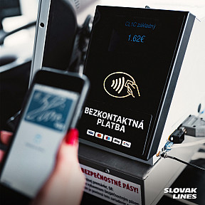 Slovak Lines zavádza v regionálnych autobusoch bezkontaktné platby za lístky