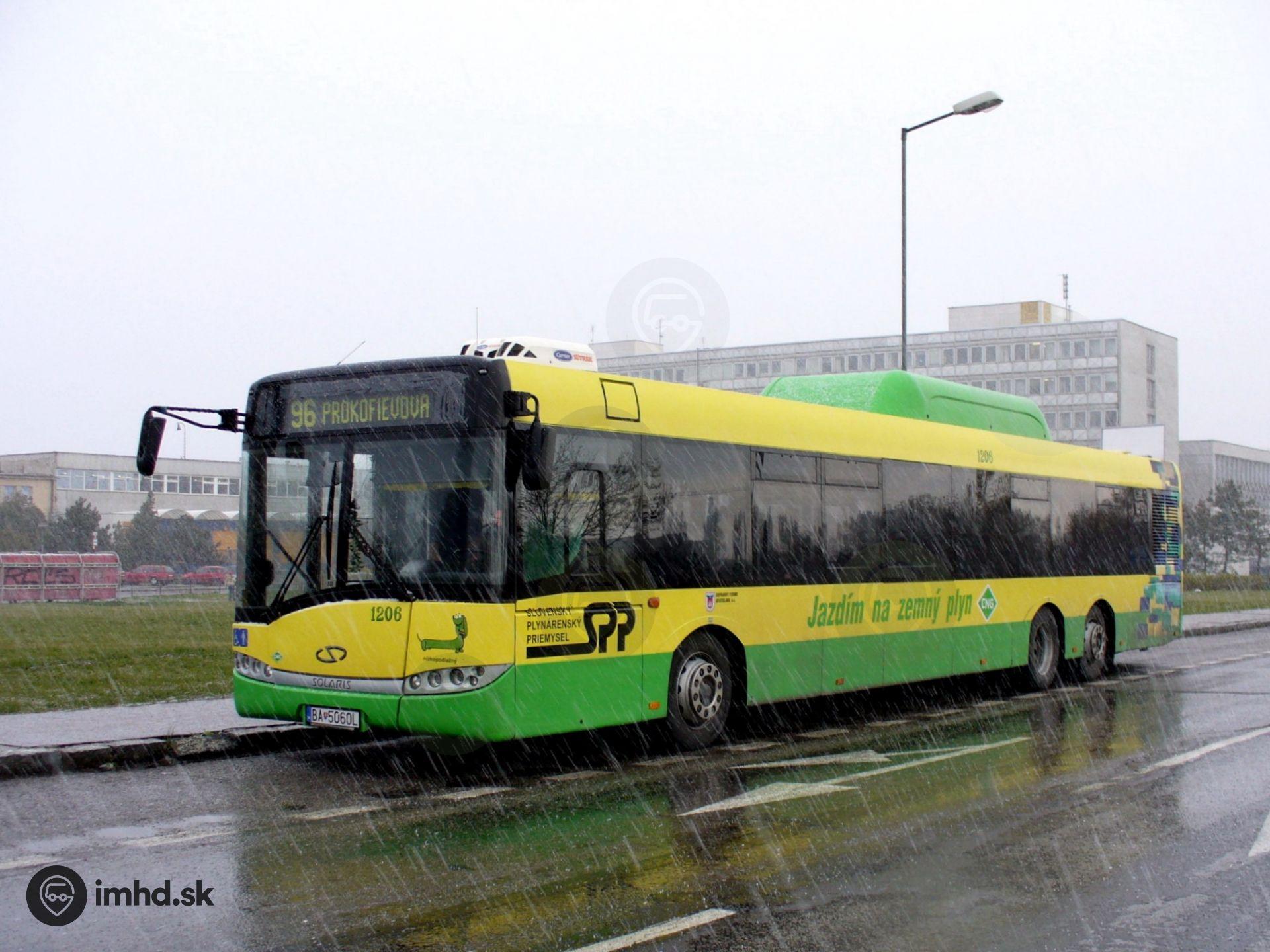#1206, linka 63, Lamač, Cesta na Klanec • imhd.sk Bratislava