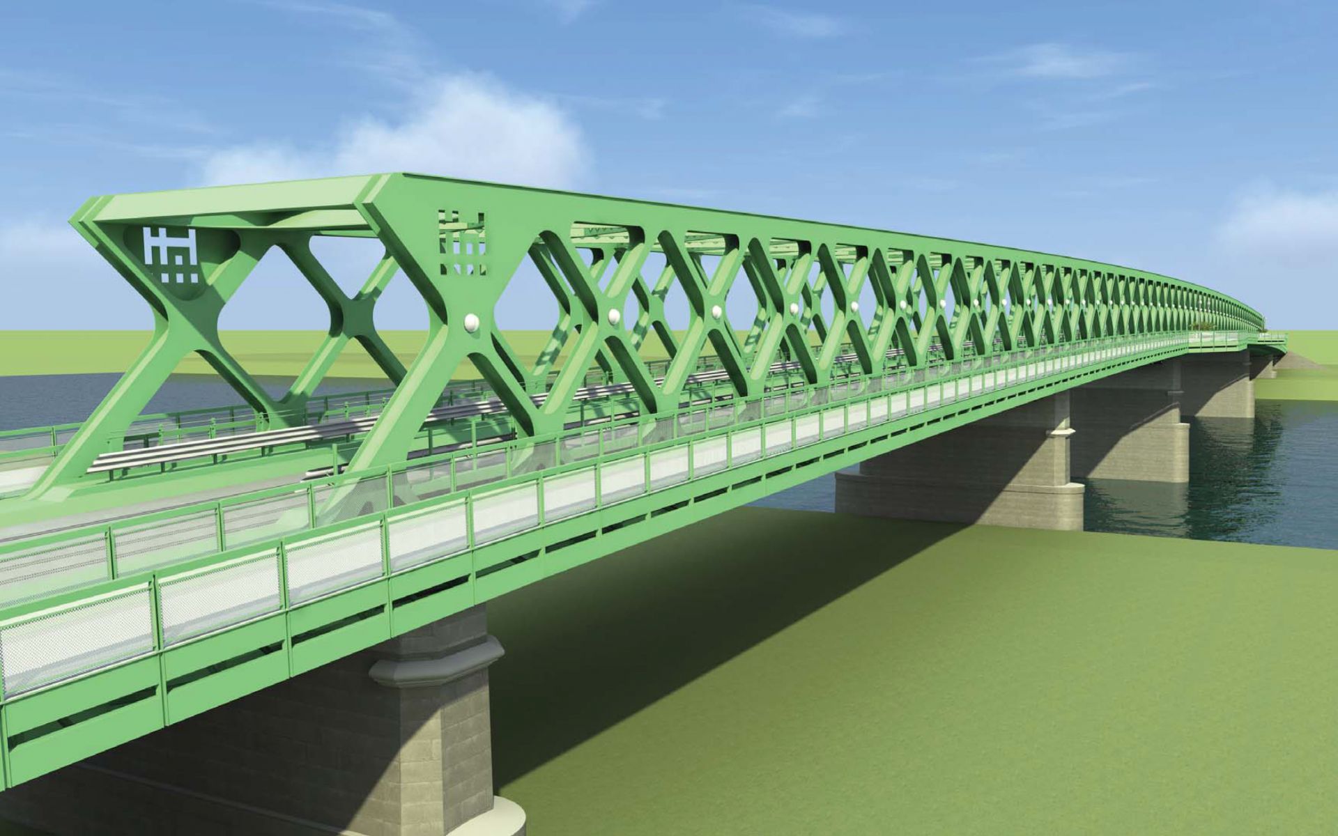 Vizualizácia Starého mosta podľa projektu zo septembra 2012