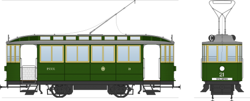 Ganz #21 - 30 in original green livery