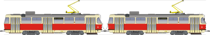 Modernizovaná súprava T3M-SU #7729+7726
