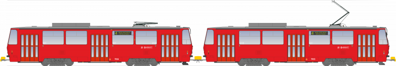 Súprava T6A5/I v červenom nátere (verzia 2024)