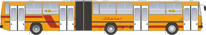 Prototyp Ikarusu 283, ktorý sa testoval v Bratislave v rokoch 1989 a 1990