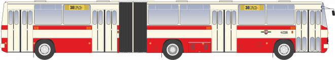 Ikarus 280.08 #4038 po oprave s novým náterom