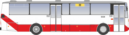 Karosa C 734.20 #6028 v atypickom nátere
