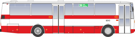 Karosa C 734.40 #6043 v stave počas prevádzky