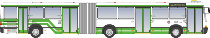 Ikarus 435.18D #4301 v stave po dodaní