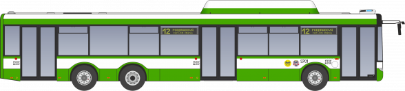 Solaris Urbino 15/II CNG #3701 v stave po dodaní