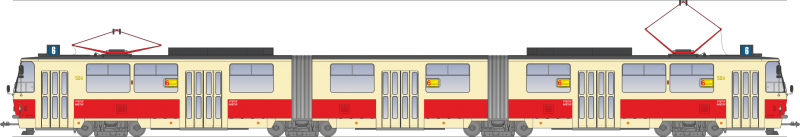 Tatra - ČKD KT8D5 #530 v stave počas prevádzky