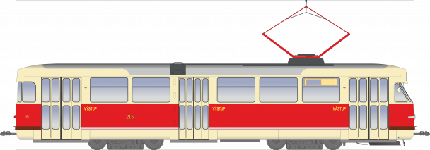 Tatra - ČKD T2 #213 v stave po dodaní