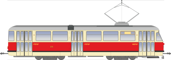 Tatra - ČKD T1 #201 v stave po dodaní