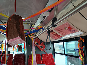 Po Nitre premáva fašiangový autobus