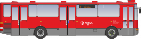 Karosa B 952 v nátere Veolia Transport a s logom Arriva