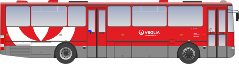 Karosa C 954.1360 v šate Veolia Transport