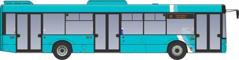 Solaris Urbino 12 po prelakovaní