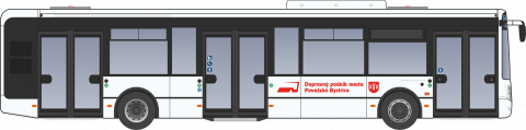 Iveco Urbanway 12M z tretej série s logom DPMPB