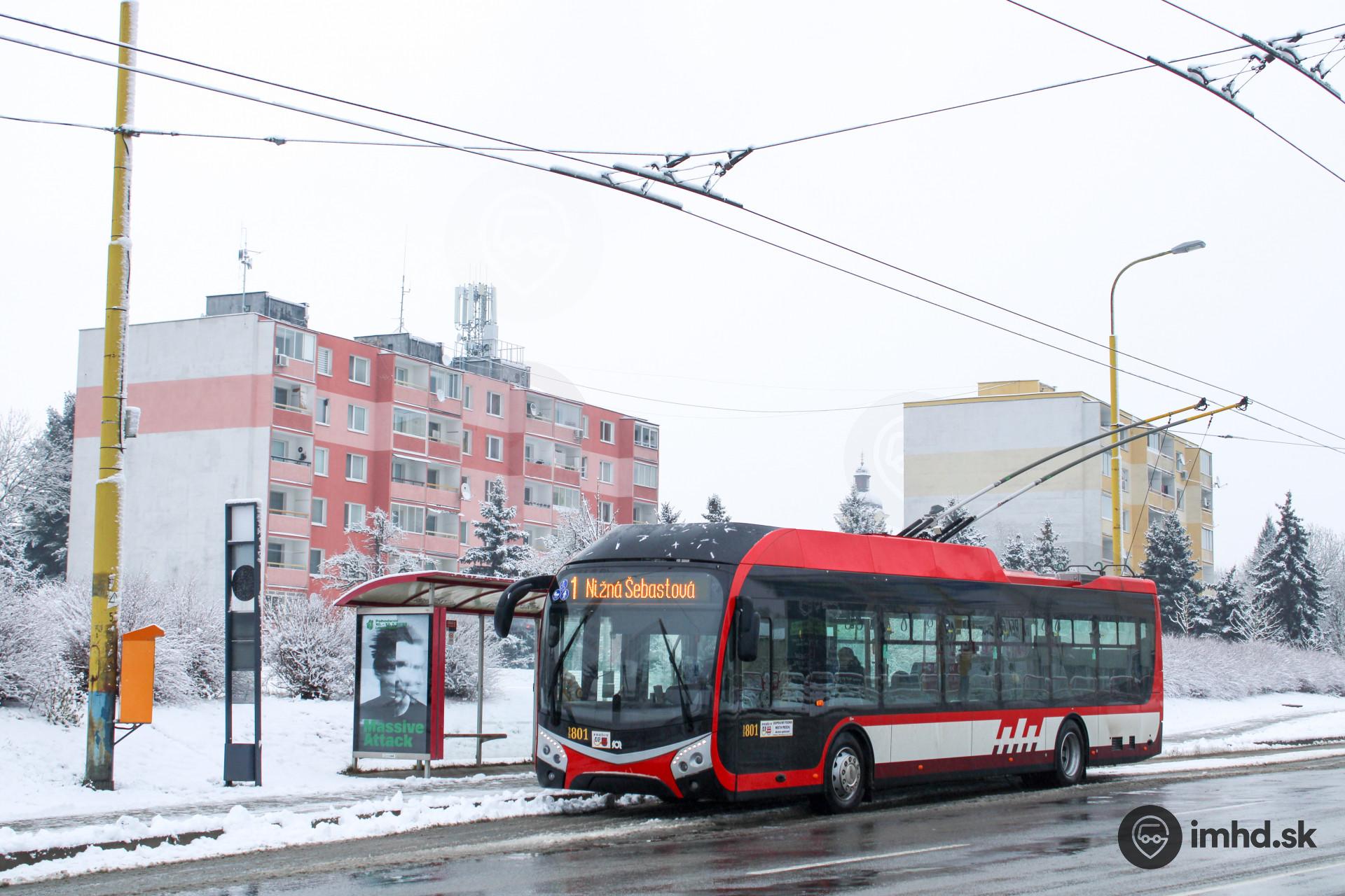 #801,  1, Solivarská ul., zastávka Solivarská