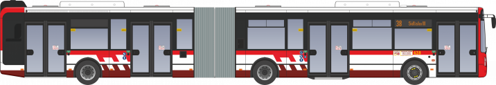 Iveco Urbanway 18M #428 v prešovských farbách
