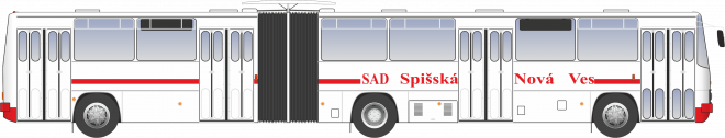 Ikarus 280.08 SN-497AN po oprave a v schéme SAD.