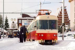 Prázdninové jazdy historickej trojčlánkovej električky EMU 89.0 (28.12.2018 – 6.1.2019)