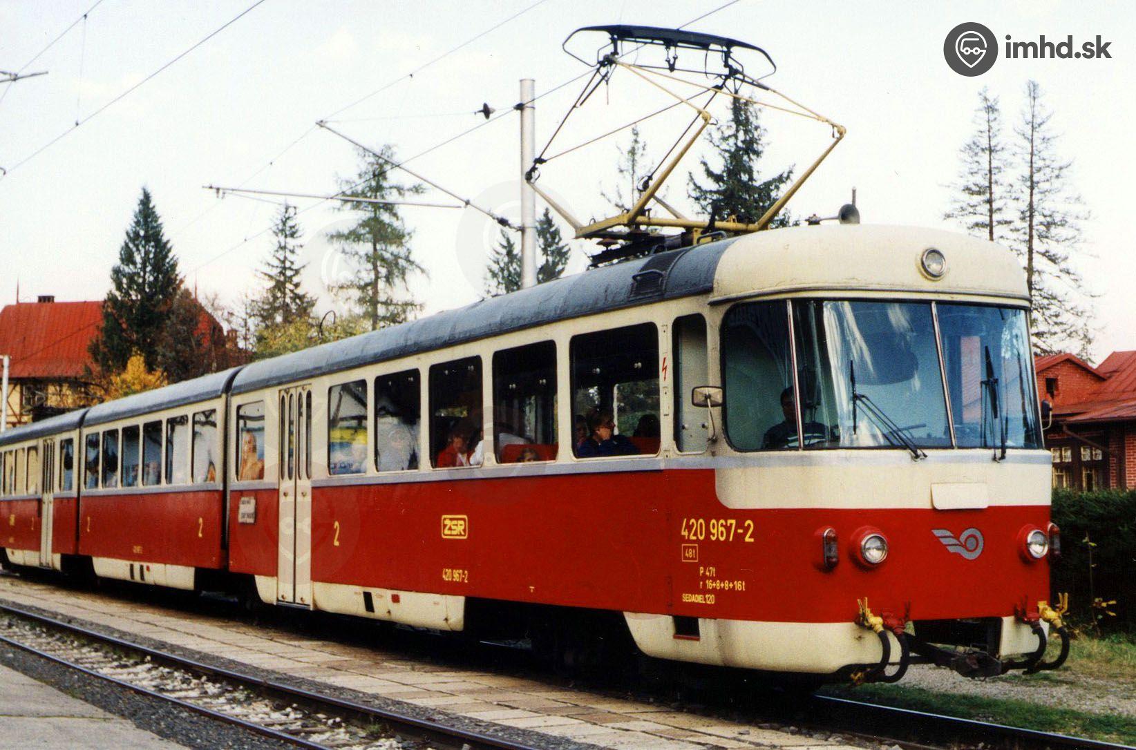 Motorové jednotky Tatra ČKD EMU 89.0 420.9672 • imhd.sk PopradTatry