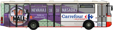 Karosa B 952 #TT-304FR s CVR po zaradení na linku 33 (Carrefour)